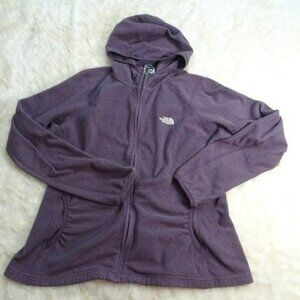 North Face TKA 100 Grape Fleece Full Zip Hoodie Large